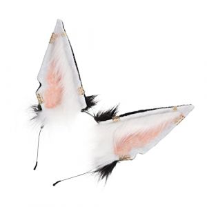 FRCOLOR bandeau d'oreille d'animal decoration fete velu -tête en de renard Bandeau d’oreille d’animal Cornes -tête oreille de loup simulation bandeau décoratif Peluche (Laners, neuf)