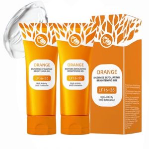 Orange Exfoliating Brightening Gel, Gel Exfoliant Visage Et Corps, Gommage Corps Exfoliant, Gelee Eclaircissante Gommage, Gentle Exfoliating Orange for Face, Orangé Enzyme Exfoliating Gél (2PC, 50g) (FEIBAO&-Wu, neuf)
