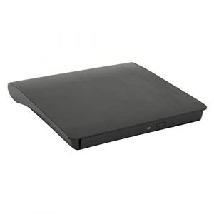 Annadue Boîtier de Lecteur DVD Externe, Lecteur Optique DVD Externe USB 3.0 SATA Mince, Boîtier de Lecteur DVD RW CD ROM Portable 9,5 Mm pour Ordinateur Portable Boîtier de Disque 9,5 Mm(Le Noir) (fasient, neuf)