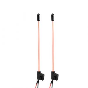 INJORA 2pcs Feux &agrave; LED Type Fouet Fixation Lat&eacute;rale pour TRX4M 1/18 SCX24 1/24 RC Crawlers (INJORA official direct, neuf)