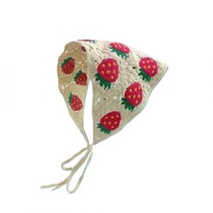 Foulard Triangle Cheveux Bandeau triangulaire tricot&eacute; for femmes et filles, petite fleur, foulard, accessoires for cheveux(Color-02) (huxiaohong666, neuf)