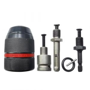 Mandrin auto-serrant, pinces de serrage &eacute;lectrique, adaptateur de mandrin rapide, adaptateur de mandrin, tige hexagonale 1,5-13 mm 1/2-20 UNF, ext&eacute;rieur : 43 mm, pour perceuse &agrave; main (couleur : noir) (ningchengxinqianshanmuyeyouxiangongsi, neuf)