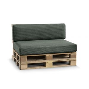 Gutekissen, Coussin de Palette, Coussin de canap&eacute; de Jardin, Coussin d'assise, Dossier, Beaucoup de Couleurs et de Tailles PFLA (Set (Coussin d'assise 120x80 +Dossier 120x40), Vert) (FavreShop, neuf)