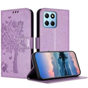 JayModCase Coque pour Huawei Honor X6/Honor X8 5G/Honor 70 Lite, Coque Portefeuille Housse Cuir avec Porte Cartes et b&eacute;quille Fermeture magn&eacute;tique &Eacute;tui pour Huawei Honor X6 - Violet Clair (HXM STORE - EU, neuf)