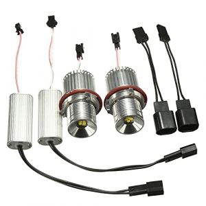 Goolsky 2 pi&egrave;ces 20W LED Angel Eyes Halo Anneau Marqueur Ampoule Remplacement pour BMW E87 E39 M5 M6 E83 X3 E60 E63 E65 E66 E53 X5 (WanGLOBLE, neuf)