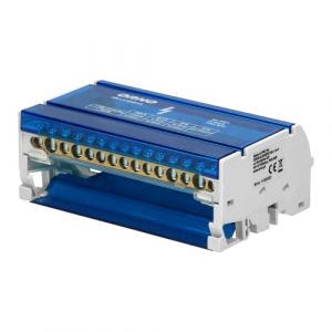 Orno LZ-8202/ Bloc Distribution Répartiteur Pour Rail DIN ou Tableau Electrique Avec 4 Rangées (15 fils) (Vermann, neuf)