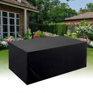 Housse Salon de Jardin Exterieur 90x90x120cm/LxWxH Bâche Housse de Protection pour Meubles de Jardin, Housse de Table extérieure Coupe-Vent Anti-UV Housses de Table pour Meubles de Jardin (huohuodesky, neuf)