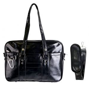 Cartable Japonais en Cuir synthétique pour lycéen | Sac d'école Cosplay à bandoulière | Couleur: Noir (QS**, neuf)