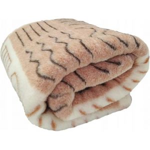 Best Wool Couverture Laine Merinos 220x200 cm - Couverture Mouton Chaude - 100% Laine Merinos - Grande et Moelleuse - Poids 500g/m2 - Mat&eacute;riau Respirant (Wool-Stam, neuf)