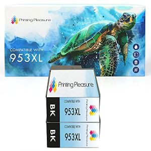 Printing Pleasure 2 Compatibles HP 953XL Cartouches d'encre Remplacement pour HP OfficeJet Pro 7740 8210 8218 8710 8715 8716 8718 8719 8720 8725 8728 8730 8740 - Noir, Grande Capacité (Printing Saver, neuf)