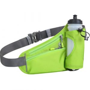 HSTWODE Sac banane pour gourde, ceinture de course pour t&eacute;l&eacute;phone portable, sac banane avec porte-bouteille, ceinture de course, sac banane r&eacute;glable pour homme et femme, ceinture d'hydratation pour le (HSTWODE, neuf)