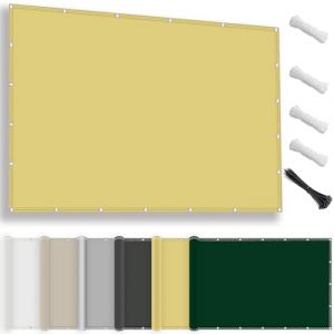 Voile d'ombrage rectangulaire imperméable 3x4M, Toile d'ombrage UV Protection à 95%, Voiles d'ombrage avec œillets, Cordons pour Patio, pergola, Jardin extérieur, Sable (Fortis Department Store, neuf)
