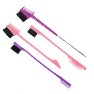 SHERCHPRY 4pi&egrave;ces Peigne &agrave; Sourcils Et Brosse Pour Cils &agrave; Double T&ecirc;te Lot De Outils De Maquillage Pour Sourcils Et Cils (Dnna Huang, neuf)
