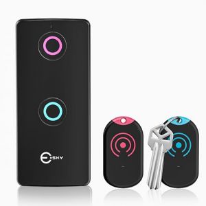 Esky Localisateur de Clés, Localisateur d'Objets 80 DB Perdus sans Fil Key Finder avec 2 Récepteurs RF, Télécommande sans Fil Localisateur de clés RF pour clés Portefeuille Téléphone Bagages (TSMART, neuf)