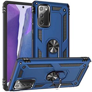 FETRIM Coque pour Galaxy Note 20, Étui Antichoc Cover Anti Housse avec Bague Rotatif Support pour Samsung Galaxy Note 20 Bleu Marin (TaiDeLuanTech, neuf)