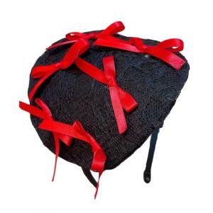 Vdaxvme Chapeaux bibi ann&eacute;es 20 et 50 - Chapeau pilulier - Chapeau de cocktail - Bandeau &eacute;l&eacute;gant en dentelle avec n&oelig;uds pour filles et femmes (ChaoYao, neuf)