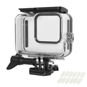 YHTSPORT Bo&icirc;tier Etanche pour Go Pro Hero Black, 60M/196FT Bo&icirc;tier de Plong&eacute;e sous-Marine pour Gopro Hero +12 Insert Anti-bu&eacute;e Accessoires Kit (pour Gopro Hero 8) (wndzdianpu, neuf)