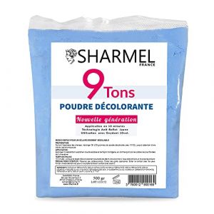 Poudre Décolorante 9 TONS - SHARMEL - Professional (1 x 500g) (SHARMEL FRANCE, neuf)
