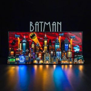 Version Mise &agrave; Jour Kit d'&Eacute;clairage pour Lego 76271 Batman : The Animated Series Gotham City (pas Lego) - Jouets Cr&eacute;atifs LED (BrickBling Lighting, neuf)