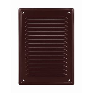 Grille d'aération - Grille Aeration rectangulaire 14x21 cm - Grille Aeration Exterieur - Grille Ventilation - Vétiver métallique - a Grillage pour moustiquaire - Grille Murale en Filet (ADGOsklep, neuf)