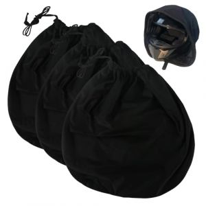 3 Pièces Sac pour Casque, 46 x 44 cm Sacs de Casque de Moto avec Cordon de Serrage, Housse de Casque de Ski pour Casque de Moto Casque de Vélo Casque de Ski (hongzhanbaihuodian, neuf)