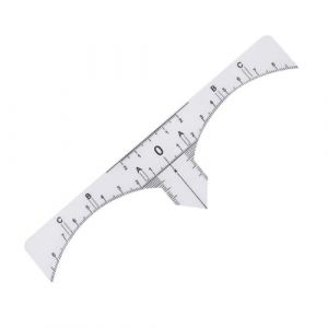 Mikinona 10 Pièces Règle de conception des sourcils pochoir à sourcils règle à sourcils microblading règle de sourcil règle de maquillage blanche (Dawn Cedar, neuf)