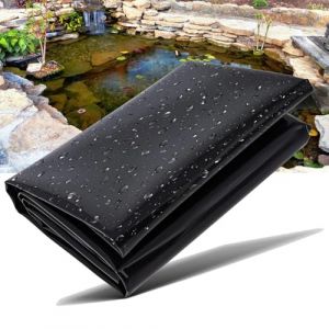 Dtyubfg Liner de Bassin,Rev&ecirc;tement de Bassin 8x8m,B&acirc;che d'&eacute;tang,Membrane de Piscine de Jardin,D'&eacute;tang Noir &Eacute;tang Liner,Noire B&acirc;che de Bassin,Bache Bassin Exterieur,B&acirc;che pour Bassin &agrave; Poisson (guangmao shop, neuf)