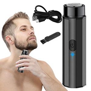 rasoir &eacute;lectrique portable | rasoir pour hommes | Rasoir &agrave; barbe rechargeable USB Rasoir de poche Rasoir compact lavable Utilisation s&egrave;che et humide (tartiery, neuf)