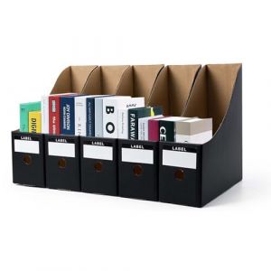Porte-revues, Fichier Boîte Range-revue pour Rangement, Boîte de Stockage pour Ecole, Bureau, Logement, Boîte de Rangement pour Papier A4, Livre, Dossier, Facile à Assembler et Ranger (GUANZE-UK, neuf)