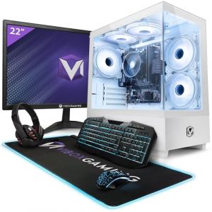 VIBOX VI-214 PC Gamer Complet &bull; 22" &Eacute;cran &bull; AMD Ryzen 3 3200G 4,0 GHz &bull; Radeon Vega 8 &bull; 16 Go RAM &bull; 1 to SSD &bull; Linux OS &bull; WiFi (Vibox Gaming, neuf)