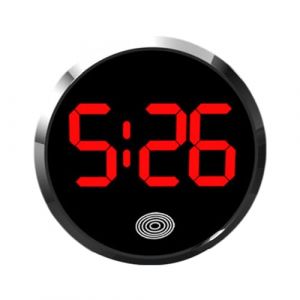 Patifirst Horloge Num&eacute;rique pour Voiture - Horloge Digitale Ronde pour Automobile - Accessoires Int&eacute;rieurs LED Automobile pour V&eacute;hicule, Camion, Camping-car, Bureau et Maison (Patifirst, neuf)