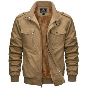 Magcomsen Veste d'hiver chaude en polaire pour homme avec poches multiples - Marron - XX-Large (MAGCOMSEN SHOP, neuf)