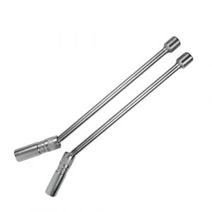 PLAYOCCAR 2-Pièces Douille de Bougie D'allumage 14 mm & 16 mm, Clé à Bougie Magnétique Pivotant à 360 ° 3/8 ", Outil de Retrait de Paroi Mince Oscillant à 12 Points Compatible avec BMW (PLAYOCCAR DIRECT, neuf)