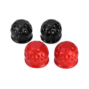 QWORK&reg; 4 Pcs Cache Boule Attelage, 50 mm Capuchons de Protection Boule Attelage Caoutchouc pour Voitures Camions V&eacute;Hicules Utilitaires Remorques Bateau (shavinglikes, neuf)