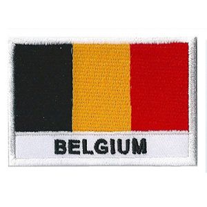 Patche &Eacute;cusson Belgique Patch Drapeau Belge Brod&eacute; A Coudre (Naga.Hitam, neuf)