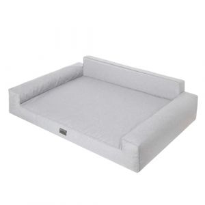 DOGGY Lit pour chien, matelas pour chien, canapé pour petits et grands chiens, coussin pour chien, panier pour chien, panier pour animal de compagnie, espace de couchage, meuble pour chien, gris, XXL (TexCorp, neuf)