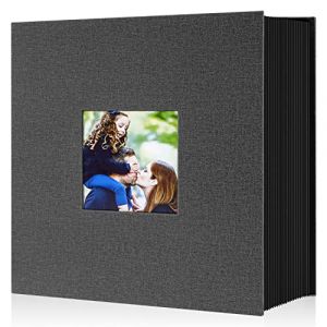 Lanpn Album Photo 10x15 600 Pochette, Grand Format Lin Tissu Album pour Horizontal Vertical Photos (Noir) (BILLIONRVL, neuf)