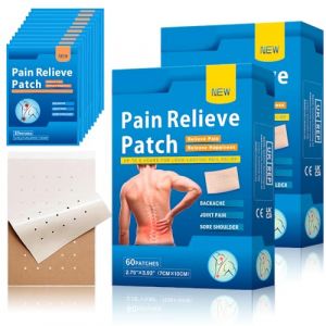 Mineup Patch Anti Douleur Genou, 120PCS Knee Pain Relief Patch, Patch de soulagement de la Douleur au Genou, Patch Genoux Anti Douleur pour Douleurs au Cou Nuque Epaules Articulations Courbatures (HUAYI -EU, neuf)