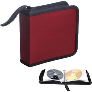 Yitobici Sac CD, pour 40 disques, Sac de Rangement CD pour Voiture et Maison, Sac de Rangement disques DVD Rouge (Yitobici-EU, neuf)