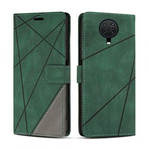 SONWO Etui Coque pour Nokia G10 / Nokia G20 / Nokia G30, Protection Housse en Cuir PU Portefeuille Livre pour Nokia G10 / Nokia G20 / Nokia G30, Emplacements Cartes, Vert (SONWO EU STORE, neuf)
