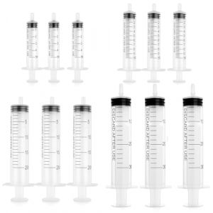 AYNKH Lot de 12 seringues de mesure en plastique sans aiguille Seringue de mesure liquide Seringue de mesure pour b&eacute;b&eacute; animal domestique Seringue pour laboratoire distribution d'arrosage (AYNKH., neuf)
