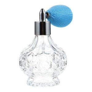 GALPADA Vaporisateur Parfum Rechargeable Verre avec Poire Airbag Flacon Vintage avec Motif Sculpt&eacute; et Pompon Portable pour Parfum et Soins de Peau (Hargrove Hare, neuf)