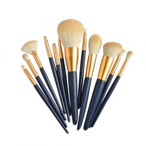 Lot de 12 pinceaux de maquillage professionnels - En marbre - Pour le visage, la cr&egrave;me en poudre, le fond de teint, le fard &agrave; paupi&egrave;res, l'anti-cernes, l'ombre &agrave; paupi&egrave;res - Bleu (Rubu22a (Livraison rapide 7-12 JOURS), neuf)