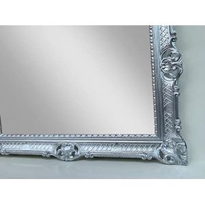 Cadre Photo Baroque - 50 x 70 cm / 90 x 70 cm - Panneau Publicitaire - Grand Format - Antique - Pour Poster, Affiche et Miroir (Argent) (Pintici, neuf)
