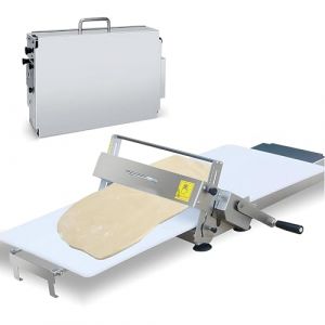 RoyceBee Laminoir &agrave; P&acirc;Te Professionnel, Laminoir R&eacute;Versible pour P&acirc;Te Feuillet&eacute;E et Fondante, Laminoir Manuel, &eacute;Paisseur R&eacute;Glable de 0 &agrave; 25 mm, Laminoir Pliable pour Boulangeries Width11.81in (MEITEHAO STORE, neuf)