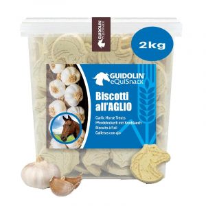 Biscuits croquants avec Morceaux d'aïl pour Chevaux -Circulation - Respiration - détox - 2kg (Costalfa, neuf)