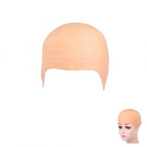 Yeenano Perruque Chauve Latex,Bonnet Chauve en Latex pour Maquillage,Perruque Femme Bonnet Chauve Perruques Robe Fantaisie Cosplay Cap Halloween Adultes Hommes Femmes Enfants Vêtements Accessoires (YEEMAN, neuf)