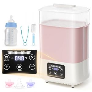 Kidken Babyflaschen St&eacute;rilisateur et s&eacute;choir &eacute;lectrique 4 en 1 pour biberons, tire-lait, lait et chauffe-nourriture, grand format (SHENJIAMENG LIMITED, neuf)