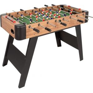 ColorBaby 85432 CB Games Baby-Foot pour Enfants et Adultes, en Bois de h&ecirc;tre r&eacute;sistant, Pieds m&eacute;talliques, marqueurs manuels, 2-4 Joueurs, 121 x 61 x 81 cm, Baby-Foot, Jeux de Football pour Enfant, (Distria, neuf)