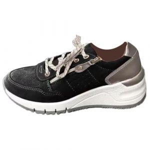 ticticlily Baskets Femme Compens&eacute; Chaussures Antid&eacute;rapantes &agrave; Lacets Sneakers de Marche B Noir 42 EU (Ticticlily, neuf)